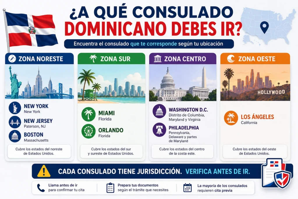Guía de Consulados Dominicanos en USA 2026