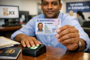 Proceso de renovación de la Nueva Cédula Dominicana 2026 en oficina de la JCE